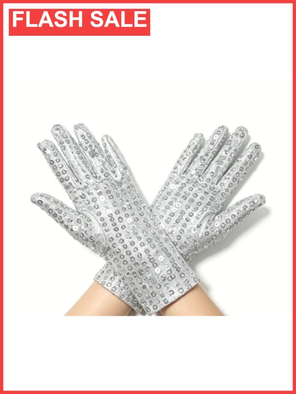 Kids Sequin Costume Gloves Polyester Sparkle Dance Halloween Party